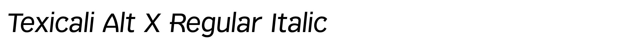 Texicali Alt X Regular Italic image